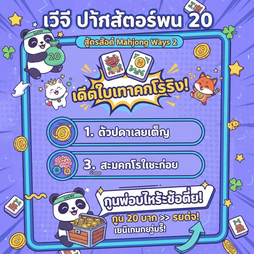 วิธี ปั่นสล็อตทุน 20 - Slot Mahjong ways 2